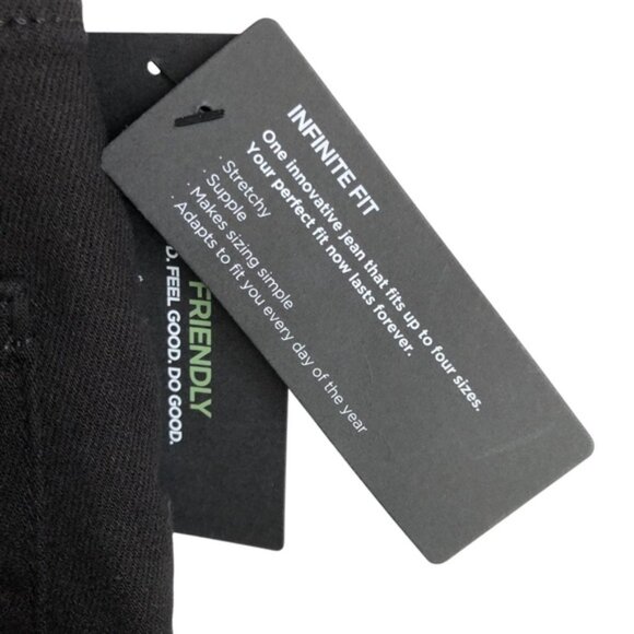 Silver Jeans Infinite Fit High Rise Straight Leg Jeans Sz Small Black Denim NWT - Picture 10 of 13